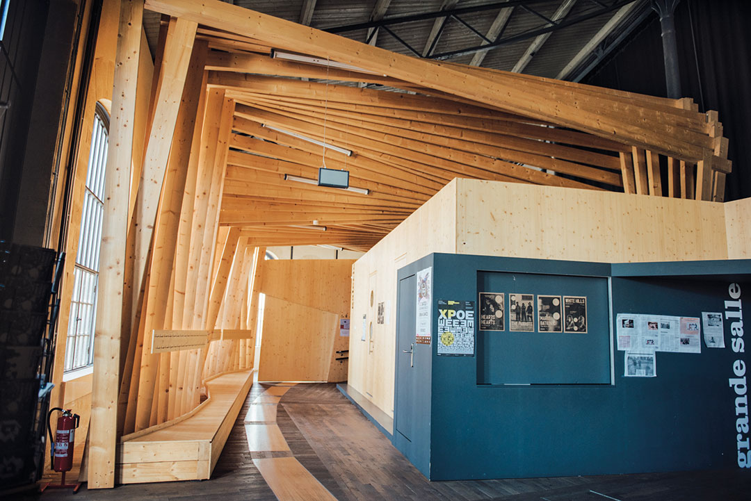 Les Rotondes à Luxembourg / Structure bois de Teisen & Giesler - Photo : Anaïs Nannini