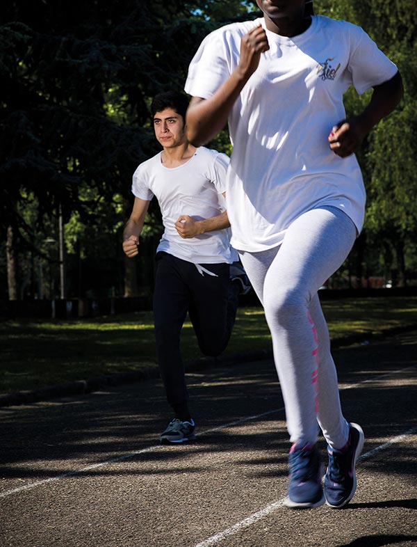 ZUT Magazine - Le sport à l'école au lycée Marie Curie, à Strasbourg. Photo : Pascal Bastien