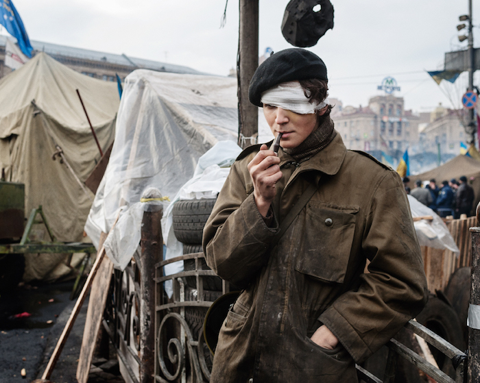 Après les combats, à Kiev, place Maïdan. © Guillaume Herbaut