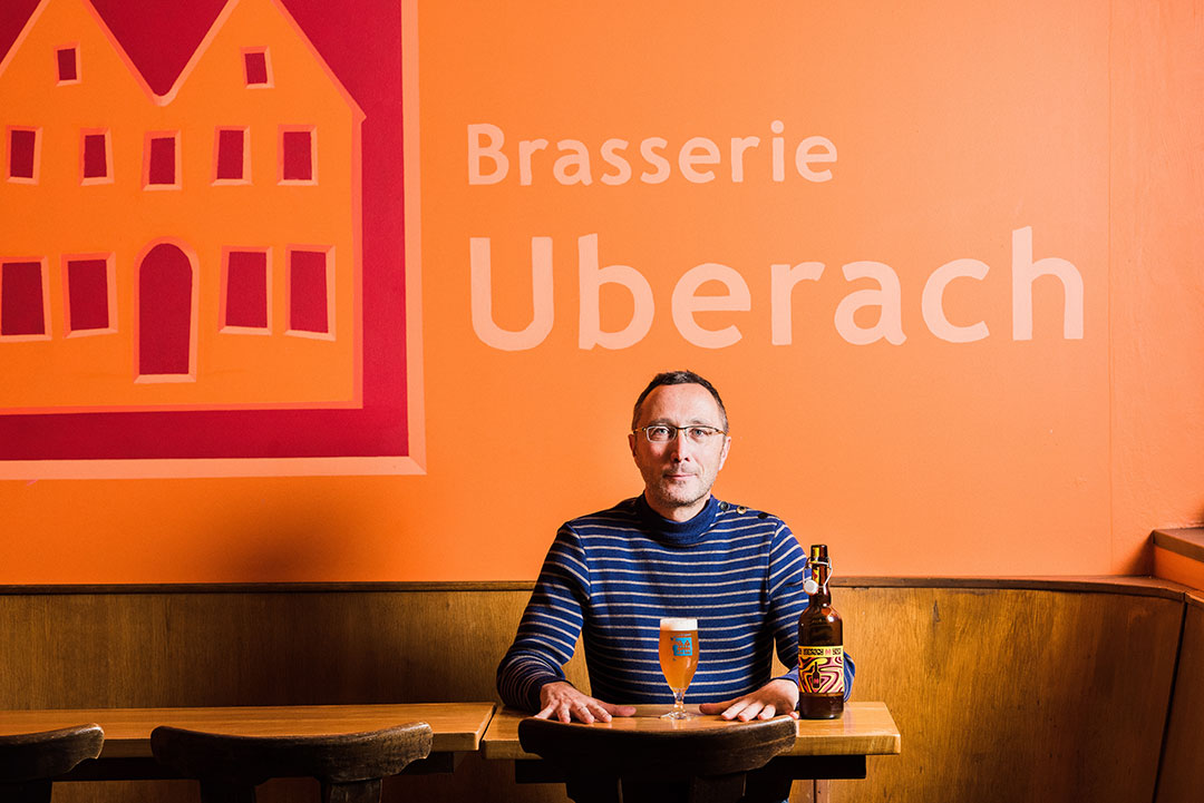 Éric Trossat, fondateur de la Brasserie Uberach - © Milan Szypura