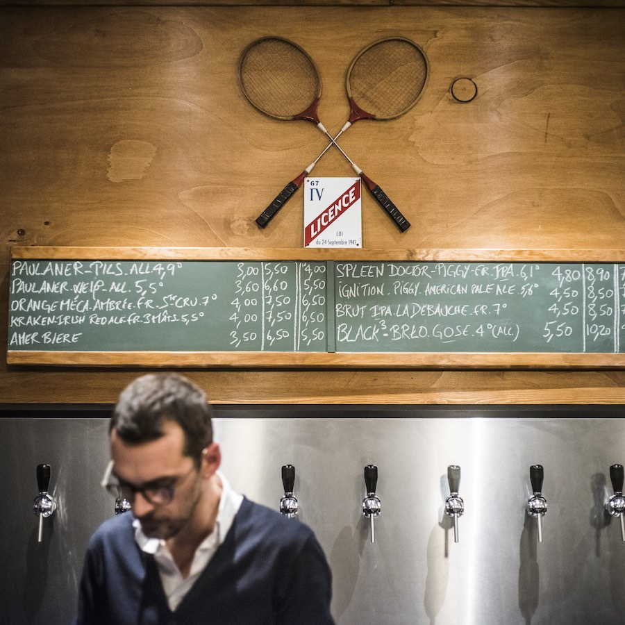 Bières artisanales au Café des Sports à Strasbourg. © Pascal Bastien