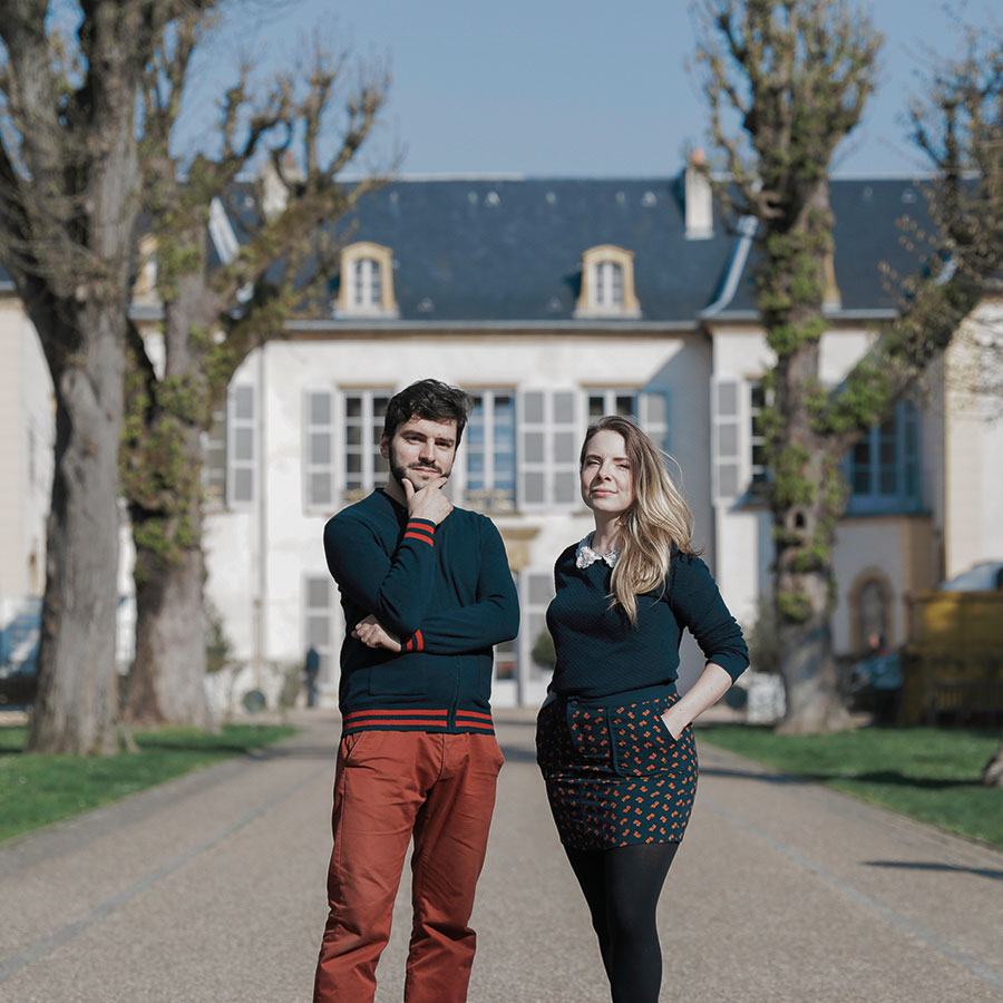 Ugo Schimizzi et Marine Pellarin fondateur et fondatrice de l’escape game Les Francs Limiers à Metz © Romain Gamba