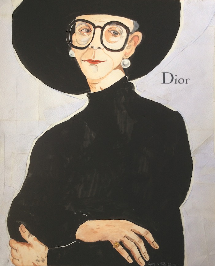 Un des portraits à lunettes exposé au musée Hansi.