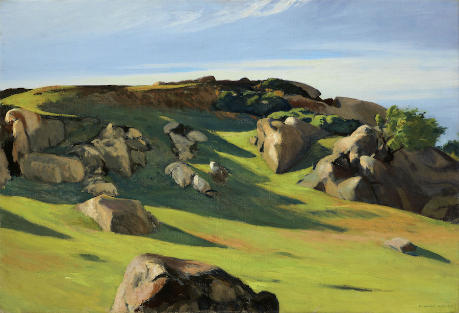 Edward Hopper, Cape Ann Granite, 1950, huile sur toile, Collection privée © Heirs of Josephine Hopper / 2019, ProLitteris, Zurich