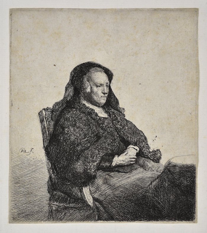 Rembrandt van Rijn, La Mère de l’artiste © Mathieu Bertola, Musées Strasbourg, Poitrey-Ballabio