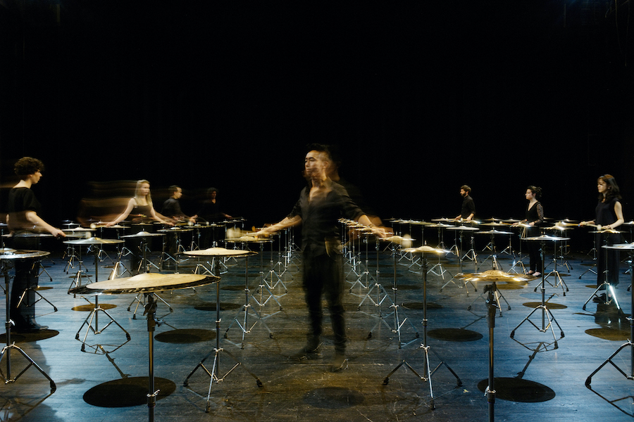 100 cymbals Ryoji Ikeda Percussions de Strasbourg