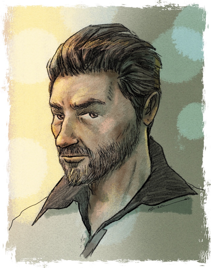 Autoportrait de Fred Pontarolo pour Zut